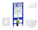Geberit Duofix - Set předstěnové instalace, klozetu Oudee Vortex a sedátka softclose, tlačítko Sigma30, bílá/chrom SANI11CA3186