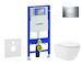 Geberit Duofix - Set předstěnové instalace, klozetu Oudee Vortex a sedátka softclose, tlačítko Sigma30, chrom SANI11CA1153
