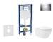 Geberit Duofix - Set předstěnové instalace, klozetu Oudee Vortex a sedátka softclose, tlačítko Sigma30, chrom SANI11CA1153B
