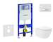 Geberit Duofix - Set předstěnové instalace, klozetu Oudee Vortex a sedátka softclose, tlačítko Sigma50, chrom/alpská bílá SANI11