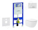 Geberit Duofix - Set předstěnové instalace, klozetu Oudee Vortex a sedátka softclose, tlačítko Sigma50, chrom/alpská bílá SANI11