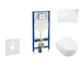 Geberit Duofix - Set předstěnové instalace, klozetu Subway 2.0 a sedátka softclose, tlačítko Sigma01, alpská bílá SANI11CK3108