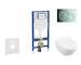 Geberit Duofix - Set předstěnové instalace, klozetu Subway 2.0 a sedátka softclose, tlačítko Sigma01, lesklý chrom SANI11CK1109