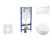 Geberit Duofix - Set předstěnové instalace, klozetu Subway 2.0 a sedátka softclose, tlačítko Sigma20, bílá/lesklý chrom SANI11CK