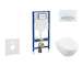 Geberit Duofix - Set předstěnové instalace, klozetu Subway 2.0 a sedátka softclose, tlačítko Sigma50, alpská bílá SANI11CK3115