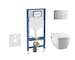 Geberit Duofix - Set předstěnové instalace, klozetu TECEone a sedátka softclose, tlačítko Sigma01, lesklý chrom SANI11CT1101