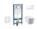 Geberit Duofix - Set předstěnové instalace, klozetu TECEone a sedátka softclose, tlačítko Sigma20, bílá/lesklý chrom SANI11CT310