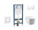 Geberit Duofix - Set předstěnové instalace, klozetu TECEone a sedátka softclose, tlačítko Sigma20, bílá/lesklý chrom SANI11CT310