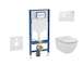 Geberit Duofix - Set předstěnové instalace, klozetu Tesi a sedátka softclose, tlačítko Sigma01, alpská bílá SANI11CD3132
