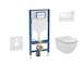 Geberit Duofix - Set předstěnové instalace, klozetu Tesi a sedátka softclose, tlačítko Sigma30, bílá/lesklý chrom SANI11CD3136