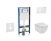 Geberit Duofix - Set předstěnové instalace, klozetu Tesi a sedátka, tlačítko Sigma01, alpská bílá SANI11CD3116