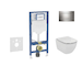 Geberit Duofix - Set předstěnové instalace, klozetu Tesi a sedátka, tlačítko Sigma20, chrom SANI11CD1121