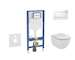 Geberit Duofix - Set předstěnové instalace, klozetu Tesi a sedátka, tlačítko Sigma30, bílá/chrom SANI11CD3120