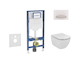Geberit Duofix - Set předstěnové instalace, klozetu Tesi a sedátka, tlačítko Sigma50, alpská bílá SANI11CD3123