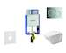 Geberit Kombifix - Modul pro závěsné WC s tlačítkem Sigma01, lesklý chrom + Duravit D-Code - WC a sedátko, Rimless, SoftClose 11