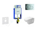 Geberit Kombifix - Modul pro závěsné WC s tlačítkem Sigma01, lesklý chrom + Duravit D-Code - WC a sedátko, Rimless, SoftClose 11