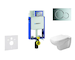 Geberit Kombifix - Modul pro závěsné WC s tlačítkem Sigma01, lesklý chrom + Duravit D-Code - WC a sedátko, Rimless, SoftClose 11