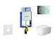 Geberit Kombifix - Modul pro závěsné WC s tlačítkem Sigma01, lesklý chrom + Duravit ME by Starck - WC a sedátko, Rimless, SoftCl