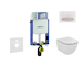 Geberit Kombifix - Modul pro závěsné WC s tlačítkem Sigma50, alpská bílá + Ideal Standard Tesi - WC a sedátko 110.302.00.5 NF8