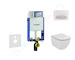 Geberit Kombifix - Modul pro závěsné WC s tlačítkem Sigma50, alpská bílá + Ideal Standard Tesi - WC a sedátko 110.302.00.5 NF8