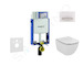 Geberit Kombifix - Modul pro závěsné WC s tlačítkem Sigma50, alpská bílá + Ideal Standard Tesi - WC a sedátko, Aquablade, SoftCl