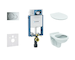 Geberit Kombifix - Set předstěnové instalace, klozet Alpha se sedátkem, tlačítko Sigma01, lesklý chrom 110.302.00.5 ND2