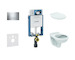 Geberit Kombifix - Set předstěnové instalace, klozet Alpha se sedátkem, tlačítko Sigma20, chrom 110.302.00.5 NR6