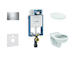 Geberit Kombifix - Set předstěnové instalace, klozet Alpha se sedátkem, tlačítko Sigma20, chrom 110.302.00.5 NR6