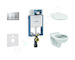 Geberit Kombifix - Set předstěnové instalace, klozet Alpha se sedátkem, tlačítko Sigma30, chrom mat/chrom 110.302.00.5 ND7