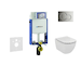 Geberit Kombifix - Set předstěnové instalace, klozetu a sedátka Ideal Standard Tesi, tlačítka Sigma01, lesklý chrom 110.302.00.5