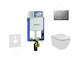 Geberit Kombifix - Set předstěnové instalace, klozetu a sedátka Ideal Standard Tesi, tlačítka Sigma01, matný chrom 110.302.00.5 