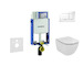 Geberit Kombifix - Set předstěnové instalace, klozetu a sedátka Ideal Standard Tesi, tlačítka Sigma20, Aquablade, SoftClose, bíl
