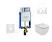 Geberit Kombifix - Set předstěnové instalace, klozetu a sedátka Ideal Standard Tesi, tlačítka Sigma20, Aquablade, SoftClose, bíl