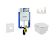 Geberit Kombifix - Set předstěnové instalace, klozetu a sedátka Ideal Standard Tesi, tlačítka Sigma20, Rimless, SoftClose, bílá/