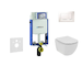 Geberit Kombifix - Set předstěnové instalace, klozetu a sedátka Ideal Standard Tesi, tlačítka Sigma20, Rimless, SoftClose, bílá/