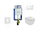 Geberit Kombifix - Set předstěnové instalace, klozetu a sedátka Ideal Standard Tesi, tlačítka Sigma30, Aquablade, SoftClose, bíl