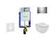 Geberit Kombifix - Set předstěnové instalace, klozetu a sedátka Ideal Standard Tesi, tlačítka Sigma30, chrom 110.302.00.5 NF6
