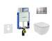 Geberit Kombifix - Set předstěnové instalace, klozetu a sedátka Ideal Standard Tesi, tlačítka Sigma30, Rimless, SoftClose, matný
