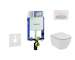 Geberit Kombifix - Set předstěnové instalace, klozetu a sedátka Ideal Standard Tesi, tlačítka Sigma50, Rimless, SoftClose, alpsk