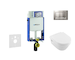 Geberit Kombifix - Set předstěnové instalace, klozetu a sedátka Villeroy & Boch, tlačítka Sigma20, DirectFlush, SoftClose, Ceram