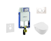 Geberit Kombifix - Set předstěnové instalace, klozetu a sedátka Villeroy & Boch, tlačítka Sigma20, DirectFlush, SoftClose, Ceram