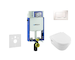 Geberit Kombifix - Set předstěnové instalace, klozetu a sedátka Villeroy & Boch, tlačítka Sigma20, DirectFlush, SoftClose, Ceram