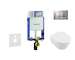 Geberit Kombifix - Set předstěnové instalace, klozetu a sedátka Villeroy & Boch, tlačítka Sigma30, DirectFlush, SoftClose, Ceram