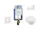Geberit Kombifix - Set předstěnové instalace, klozetu a sedátka Villeroy & Boch, tlačítka Sigma30, DirectFlush, SoftClose, Ceram