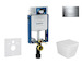 Geberit Kombifix - Set předstěnové instalace, klozetu Arkas a sedátka softclose, tlačítko Sigma20, chrom SANI15CA1108