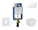 Geberit Kombifix - Set předstěnové instalace, klozetu Arkas a sedátka softclose, tlačítko Sigma30, bílá/chrom SANI15CA3106