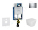Geberit Kombifix - Set předstěnové instalace, klozetu Arkas a sedátka softclose, tlačítko Sigma30, chrom SANI15CA1108