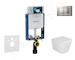 Geberit Kombifix - Set předstěnové instalace, klozetu Arkas a sedátka softclose, tlačítko Sigma30, lakovaný chrom mat/chrom SANI