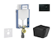 Geberit Kombifix - Set předstěnové instalace, klozetu Arkas I a sedátka softclose, tlačítko Sigma01, černá SANI15CA5509