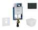 Geberit Kombifix - Set předstěnové instalace, klozetu Arkas I a sedátka softclose, tlačítko Sigma20, černá lesk/černá mat SANI15